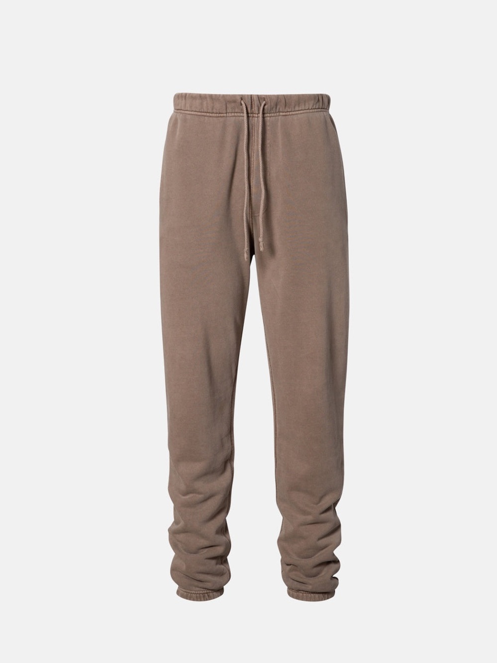 Gray Elwood Drawstring Fleece Jogger Pants